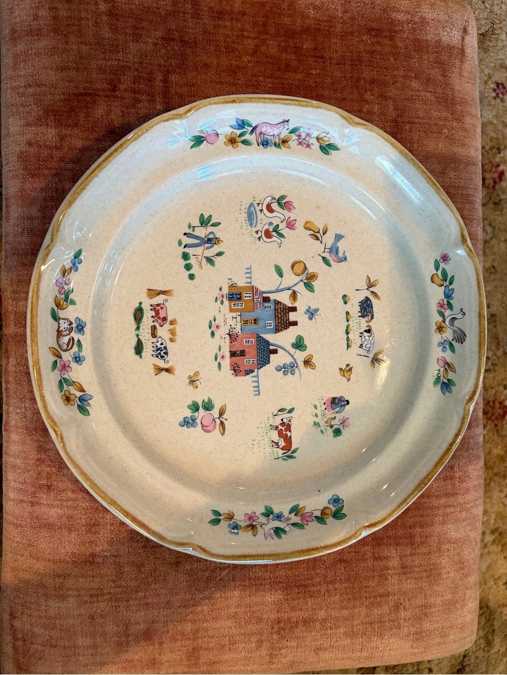 EUC Heartland Vintage Floral Farmhouse Dinner Plate vintage
